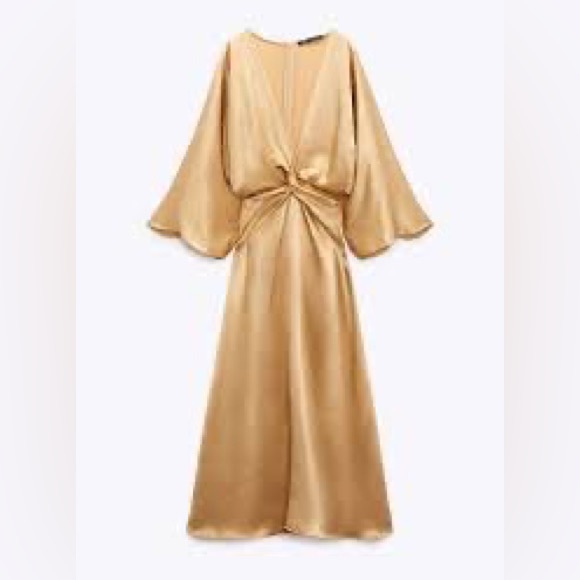 Zara | Dresses | Nwt Zara Woman Gold Satineffect Dress With Knot Detail 937226303 | Poshmark Zara | Dresses | Nwt Zara Woman Gold Satineffect Dress With Knot Detail 937226303 | Poshmark